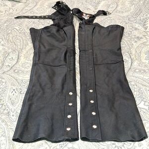 Medium Leather Motorcycle Chaps